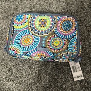 Vera Bradley Cosmetic bag 
Large Blush & Brush Makeup Case